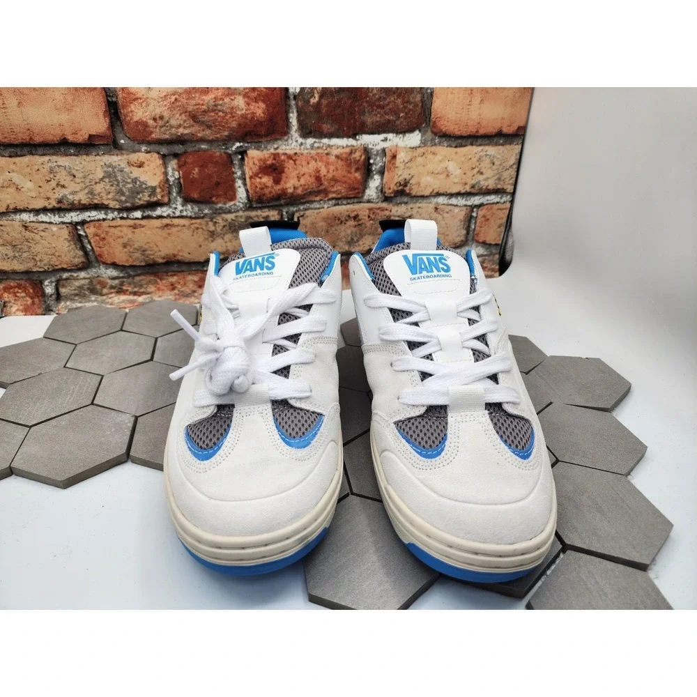 Vans Skate Mixxa Suede White Blue Chunky Men Shoes Sz 12 Retro Skateboard 2024